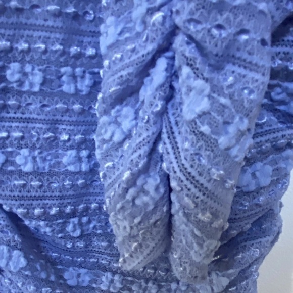 Anthropologie NWT Sheer Top Women’s L Floral‎ Ruched Sleeves & Waist Feminine - Picture 6 of 14